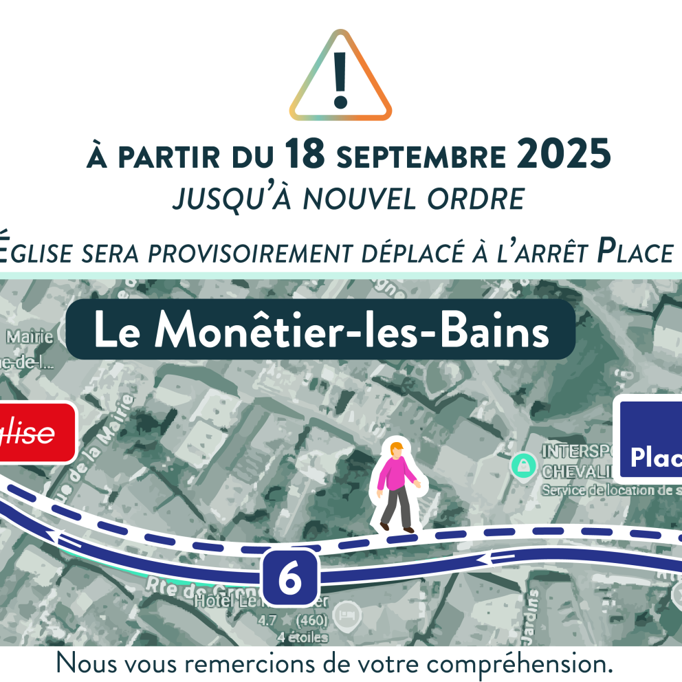 Arrêt ÉGLISE - Monêtier-Les-Bains