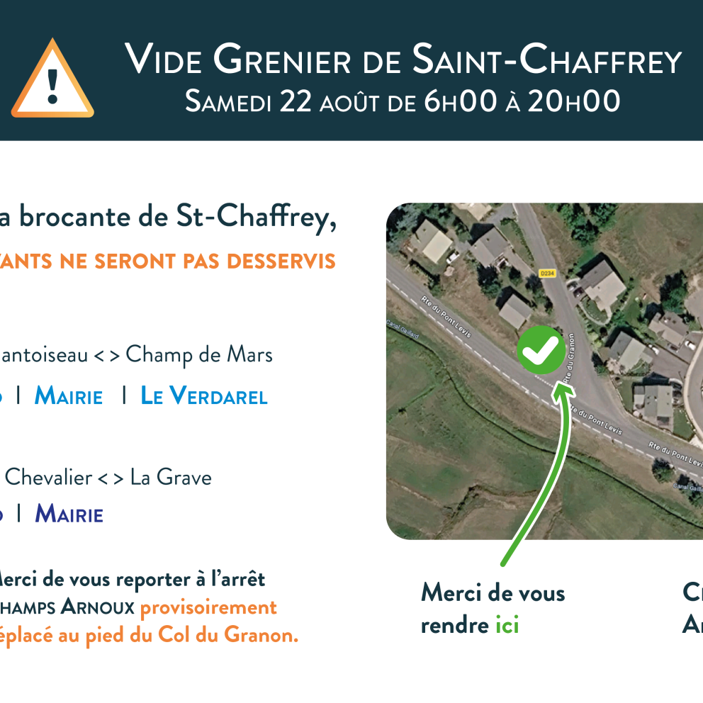 VIDE GRENIER DE ST CHAFFREY