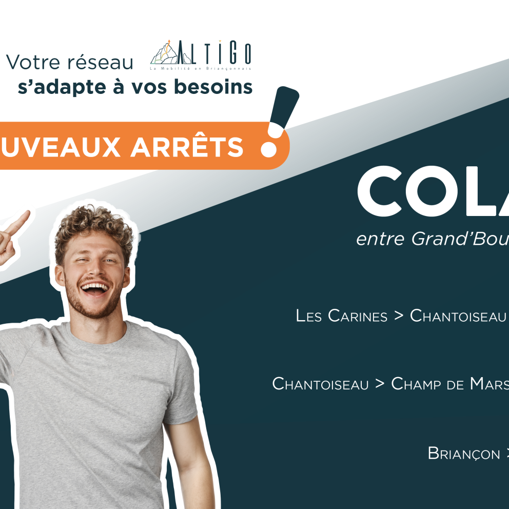 Nouveaux arrêts sur le réseau AltiGo !