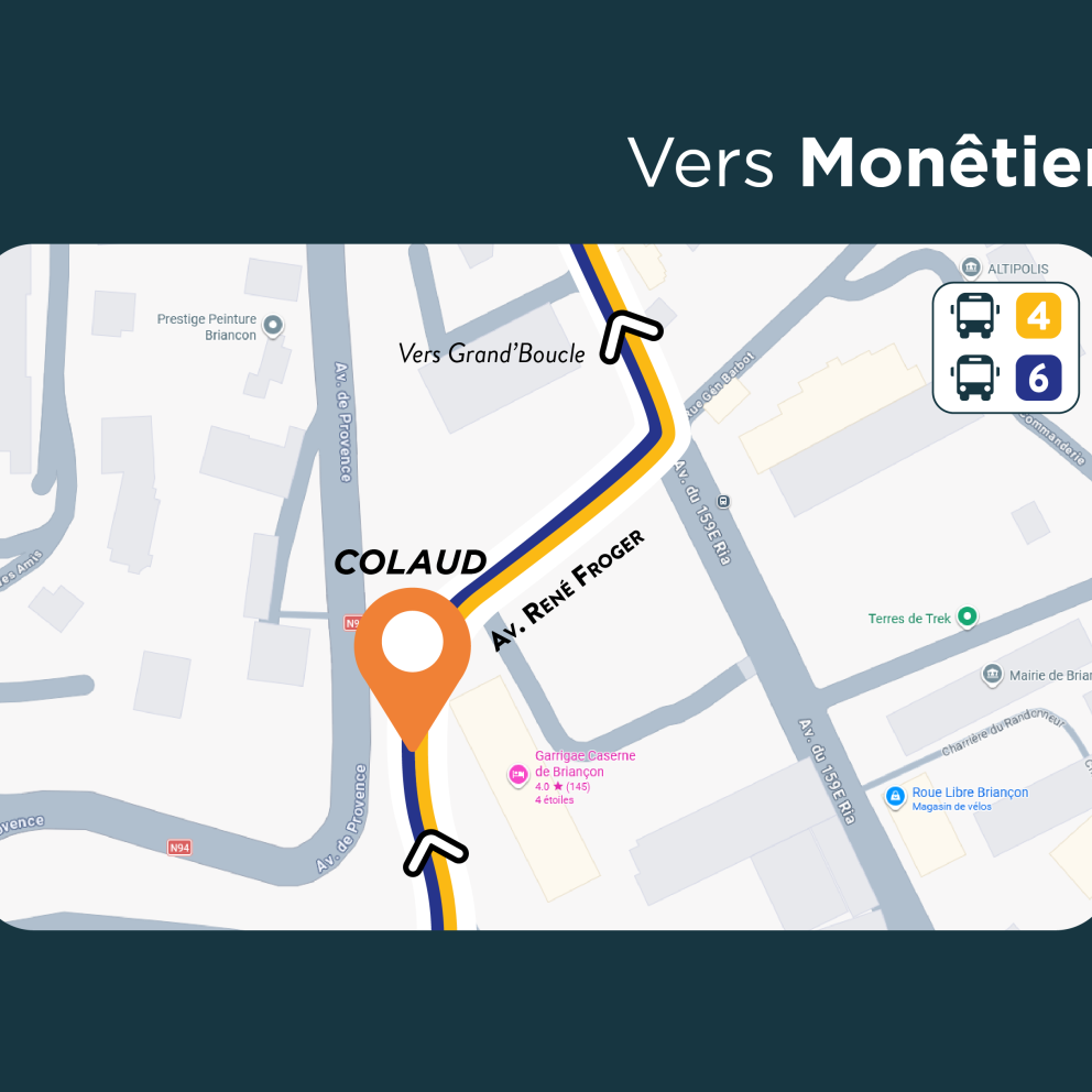 Arrêt Colaud - Vers Monêtier